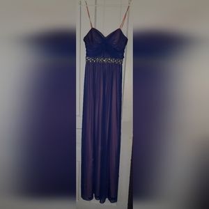 Simply Liliana Strapless Pink Dress with Purple Overlay Size 9